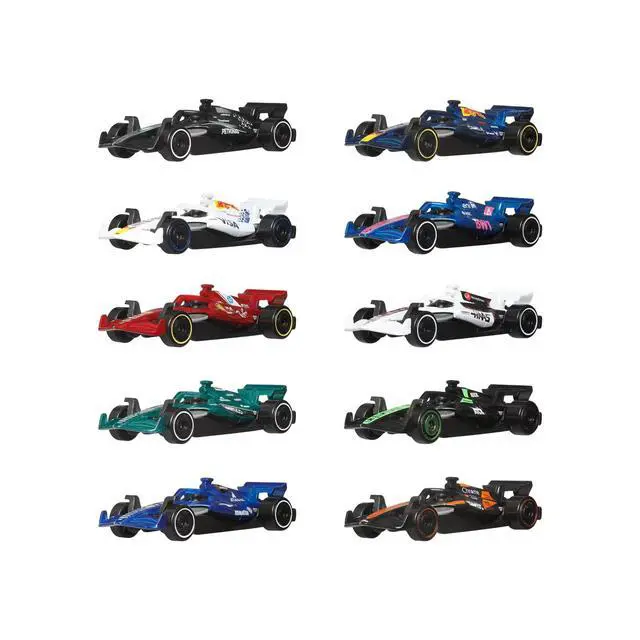 Alt view image 2 of 3 - 2025 Formula 1 World Championship 10 piece Set Diecast Model Cars by Hot Wheels