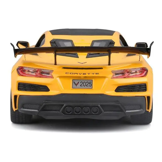 Alt view image 5 of 6 - Chevrolet Corvette ZR1 Coupe Yellow with Carbon Top "Special Edition" Series 1/18 Diecast Model Car by Maisto