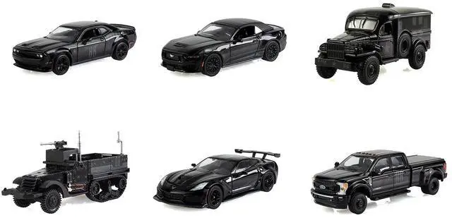 Main image of "Black Bandit" Series 31 6 piece Set 1/64 Diecast Model Cars by Greenlight