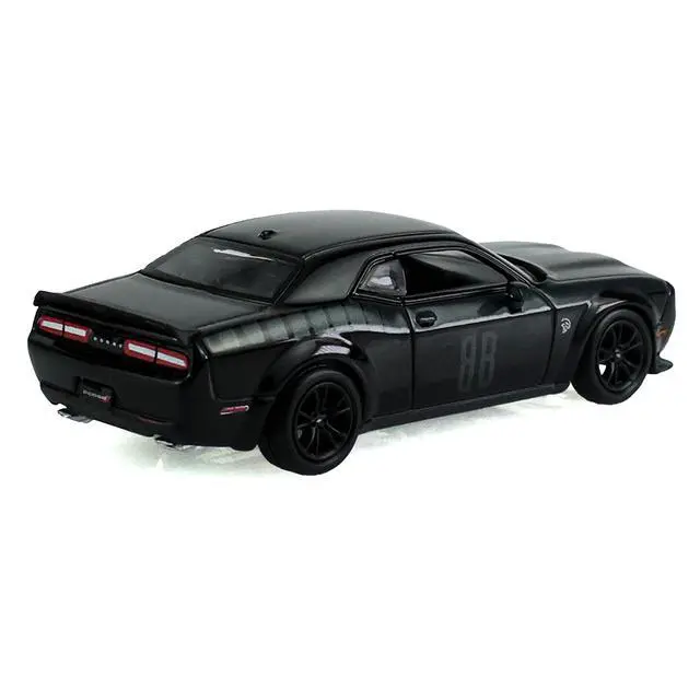 Alt view image 3 of 5 - 2017 Dodge Challenger SRT Hellcat Widebody Black "Black Bandit" Series 31 1/64 Diecast Model Car by Greenlight