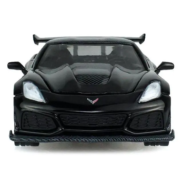 Alt view image 4 of 5 - 2019 Chevrolet Corvette ZR1 Black "Black Bandit" Series 31 1/64 Diecast Model Car by Greenlight