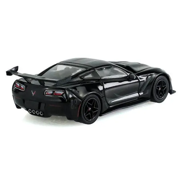 Alt view image 3 of 5 - 2019 Chevrolet Corvette ZR1 Black "Black Bandit" Series 31 1/64 Diecast Model Car by Greenlight