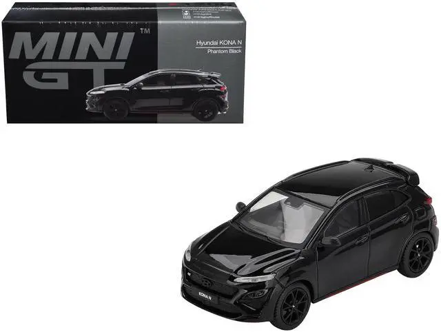 Main image of Hyundai Kona N Phantom Black Limited Edition 1/64 Diecast Model Car by Mini GT