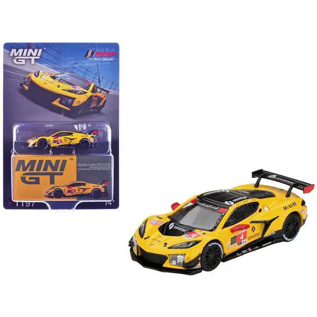Alt view image 6 of 6 - Chevrolet Corvette Z06 GT3.R #4 IMSA "24 Hrs of Daytona" 2025 1/64 Diecast Model Car by Mini GT