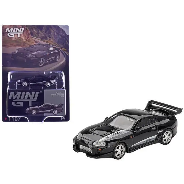 Main image of Toyota Supra "VeilSide Combat V-II" Black Limited Edition 1/64 Diecast Model Car by Mini GT