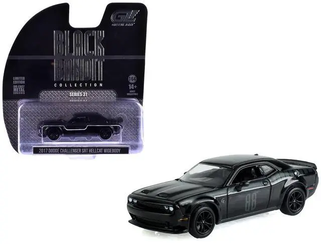 Main image of 2017 Dodge Challenger SRT Hellcat Widebody Black "Black Bandit" Series 31 1/64 Diecast Model Car by Greenlight