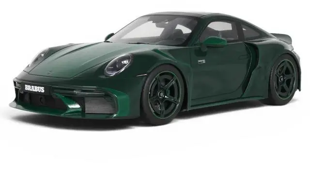 Main image of 2024 Brabus 900 Rocket-R Green Metallic with Green Carbon Hood 1/18 Model Car by GT Spirit
