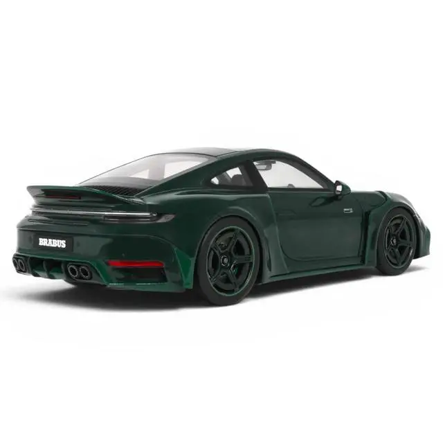 Alt view image 5 of 7 - 2024 Brabus 900 Rocket-R Green Metallic with Green Carbon Hood 1/18 Model Car by GT Spirit