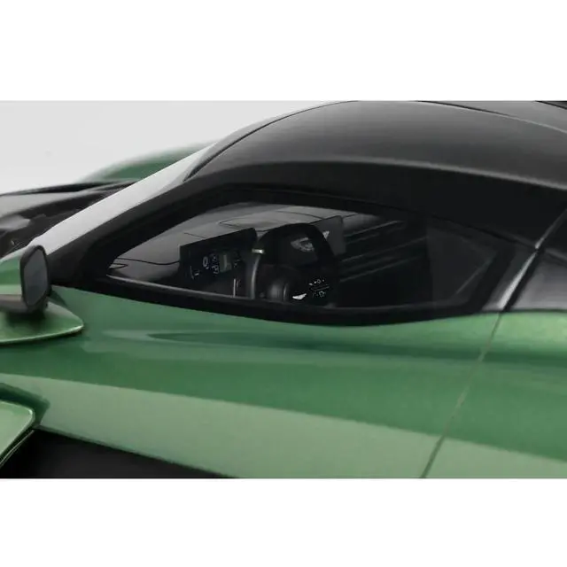 Alt view image 2 of 7 - 2025 Aston Martin Valhalla Green Metallic with Black Top 1/18 Model Car by GT Spirit