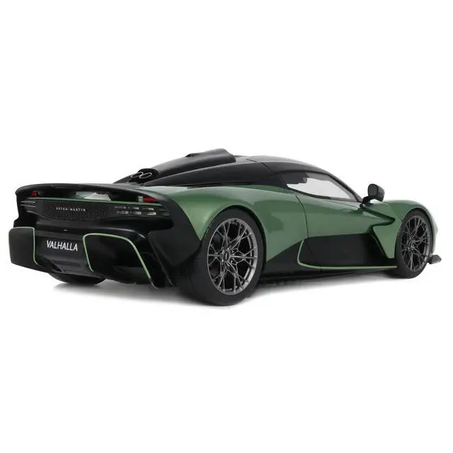 Alt view image 5 of 7 - 2025 Aston Martin Valhalla Green Metallic with Black Top 1/18 Model Car by GT Spirit