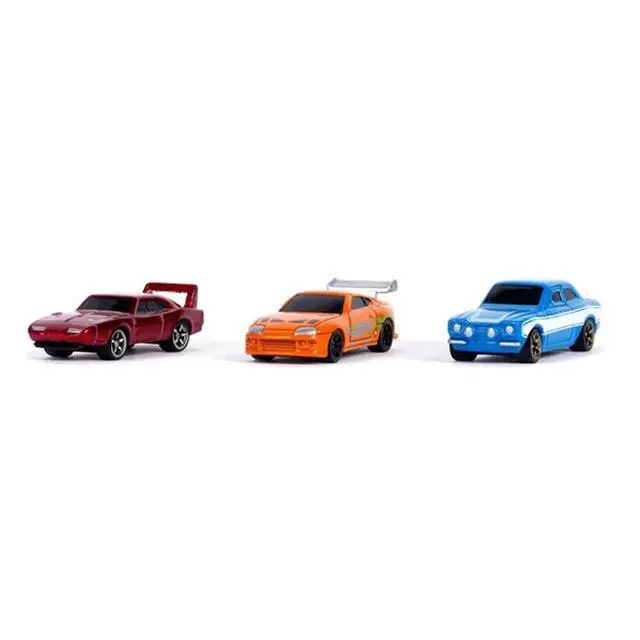 Alt view image 2 of 6 - "Fast & Furious 25th Anniversary" 3 piece Set #2 "Nano Hollywood Rides" Diecast Model Cars by Jada