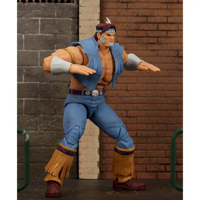 Alt view image 2 of 7 - T. Hawk 7.5" Moveable Figure w/Accessories & Alternate Head and Hands "Ultra Street Fighter II" (2017) Video Game Model by Jada