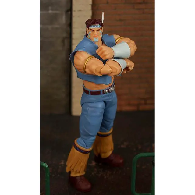 Alt view image 6 of 7 - T. Hawk 7.5" Moveable Figure w/Accessories & Alternate Head and Hands "Ultra Street Fighter II" (2017) Video Game Model by Jada