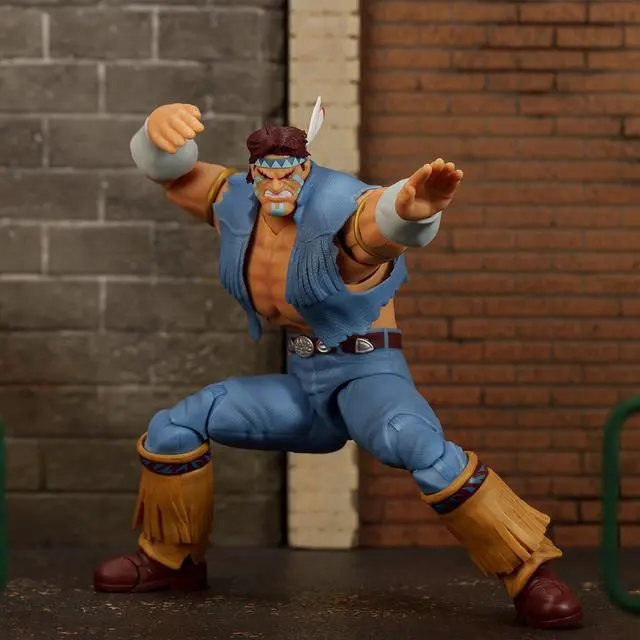 Alt view image 3 of 7 - T. Hawk 7.5" Moveable Figure w/Accessories & Alternate Head and Hands "Ultra Street Fighter II" (2017) Video Game Model by Jada