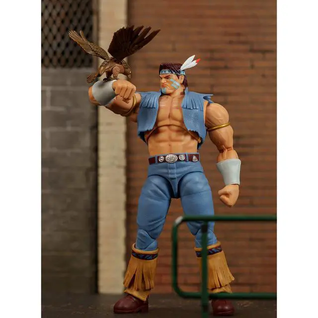 Alt view image 5 of 7 - T. Hawk 7.5" Moveable Figure w/Accessories & Alternate Head and Hands "Ultra Street Fighter II" (2017) Video Game Model by Jada