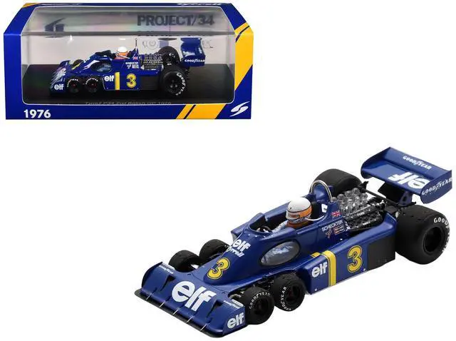 Main image of Tyrrell P34 #3 Jody Scheckter Formula One F1 "Dutch GP" (1976) with Driver 1/43 Model Car by Spark