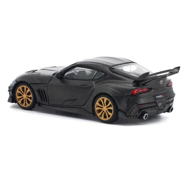 Alt view image 4 of 7 - Toyota DarwinPro 66G WBK Supra A90 Full Carbon 1/64 Diecast Model Car by Pop Race
