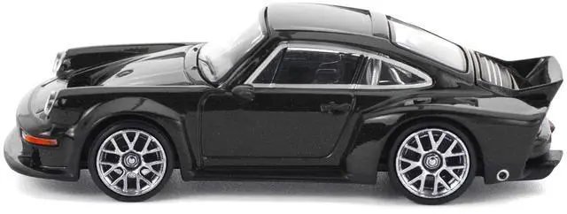 Alt view image 2 of 6 - Singer DLS Turbo Black Metallic 1/64 Diecast Model Car by Pop Race