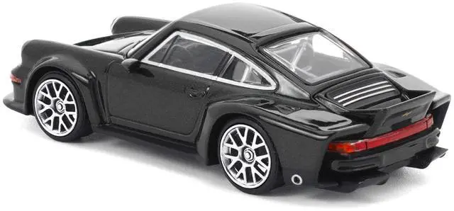 Alt view image 3 of 6 - Singer DLS Turbo Black Metallic 1/64 Diecast Model Car by Pop Race