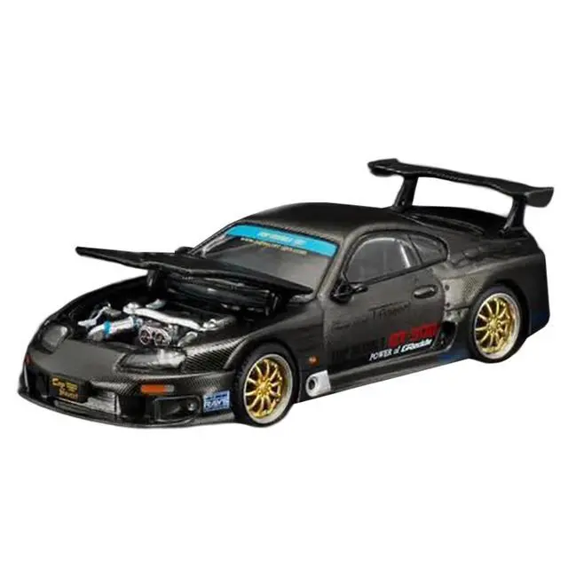 Alt view image 2 of 6 - Toyota Supra "Top Secret" GT300 RHD Black Carbon "Thailand Diecast Expo 2026" 1/64 Diecast Model Car by Pop Race