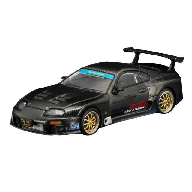 Alt view image 4 of 6 - Toyota Supra "Top Secret" GT300 RHD Black Carbon "Thailand Diecast Expo 2026" 1/64 Diecast Model Car by Pop Race