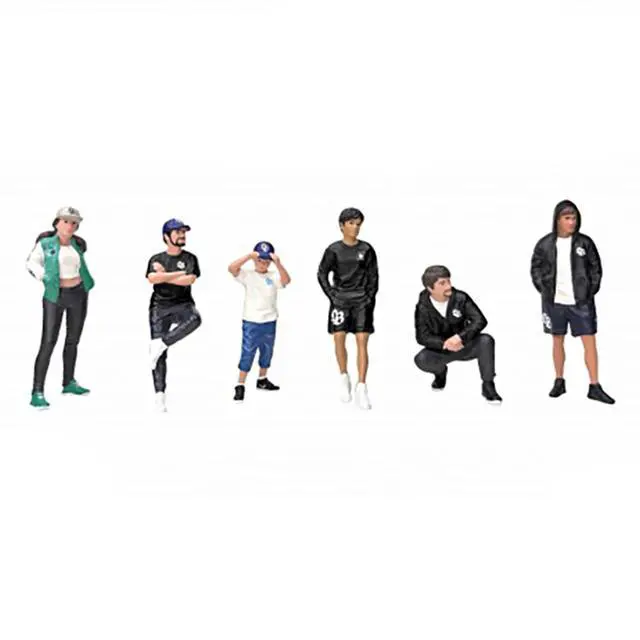 Alt view image 3 of 3 - "LB Nation" 6 piece Figure Set for 1/18 Scale Models by American Diorama