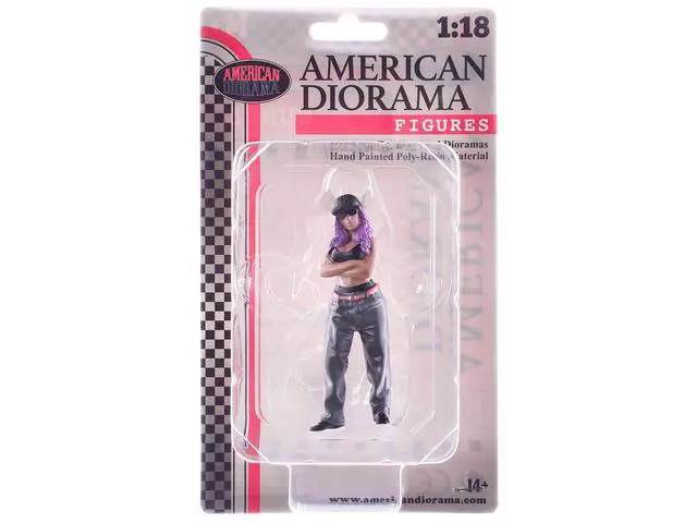 Alt view image 2 of 3 - "Hanging Out 3" Figure #2 for 1/18 Scale Models by American Diorama