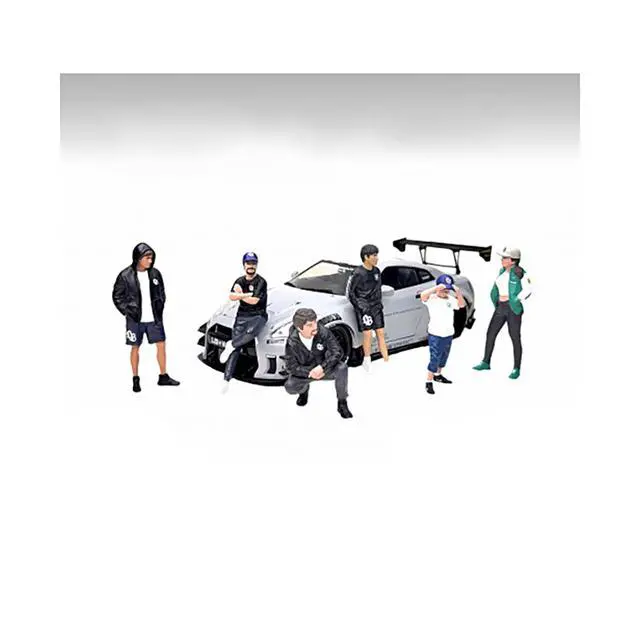 Alt view image 2 of 3 - "LB Nation" 6 piece Figure Set for 1/24 Scale Models by American Diorama