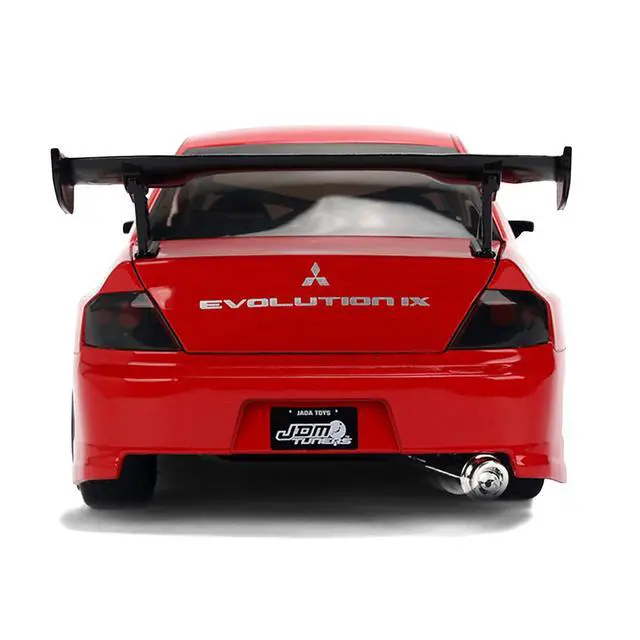 Alt view image 7 of 7 - 2006 Mitsubishi Lancer Evolution IX RHD #26 Red with White Graphics "JDM Tuners" Series 1/24 Diecast Model Car by Jada