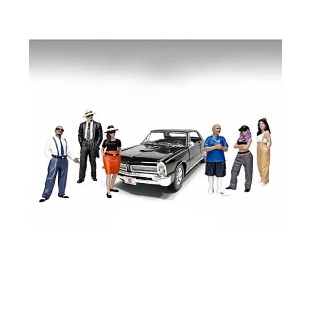Alt view image 2 of 3 - "Hanging Out 3" 6 piece Figure Set for 1/24 Scale Models by American Diorama