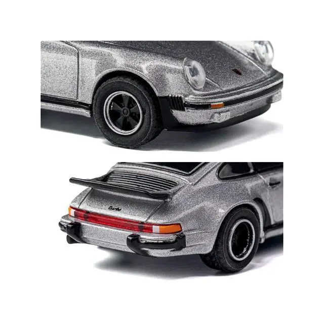Alt view image 3 of 6 - 1975 Porsche 930 Turbo Silver Metallic "Collection" Series 1/64 Diecast Model Car by Majorette