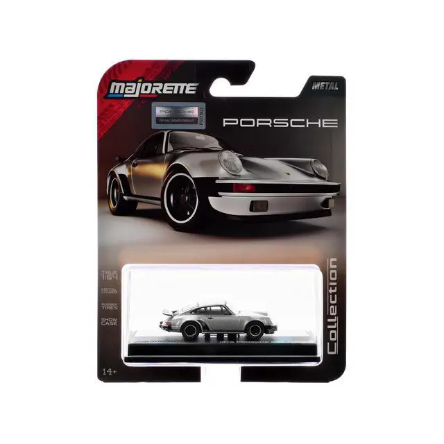 Alt view image 6 of 6 - 1975 Porsche 930 Turbo Silver Metallic "Collection" Series 1/64 Diecast Model Car by Majorette