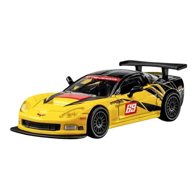 Alt view image 2 of 6 - 2005 Chevrolet Corvette C6R #69 Yellow and Black "Collection" Series 1/64 Diecast Model Car by Majorette
