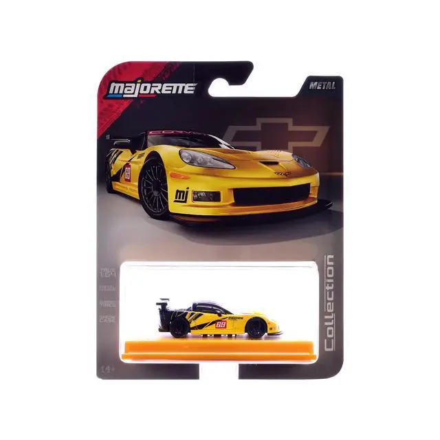Alt view image 5 of 6 - 2005 Chevrolet Corvette C6R #69 Yellow and Black "Collection" Series 1/64 Diecast Model Car by Majorette
