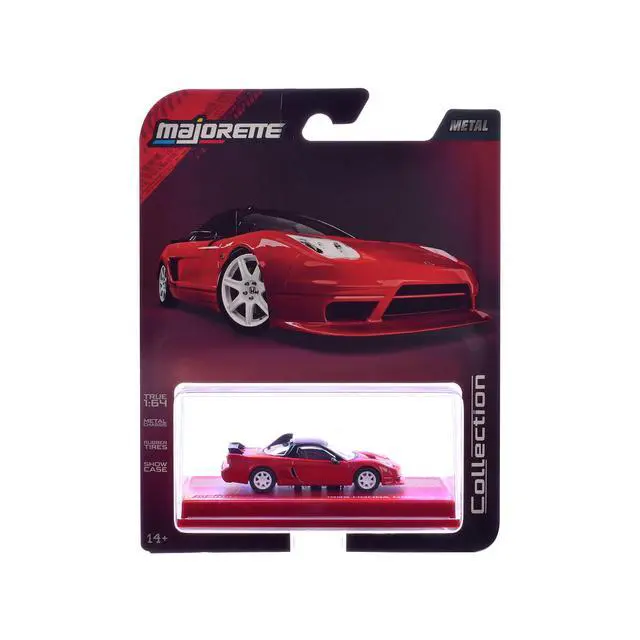 Alt view image 5 of 6 - 1995 Honda NSX-R GT RHD (Right Hand Drive) Red with Black Top "Collection" Series 1/64 Diecast Model Car by Majorette