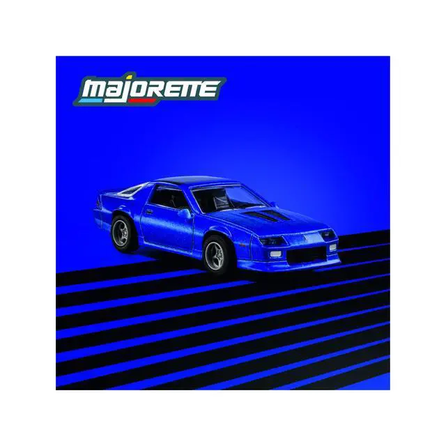 Alt view image 4 of 6 - 1985 Chevrolet Camaro Blue Metallic with Black Top "Collection" Series 1/64 Diecast Model Car by Majorette