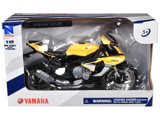 Alt view image 3 of 6 - 2016 Yamaha YZF-R1 Yellow Motorcycle Model 1/12 by New Ray