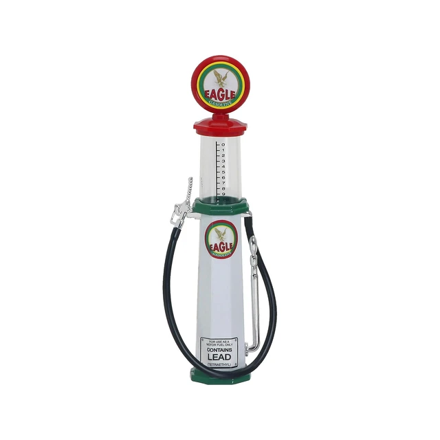 Alt view image 3 of 4 - Eagle Gasoline Vintage Gas Pump Cylinder 1/18 Diecast Replica by Road Signature
