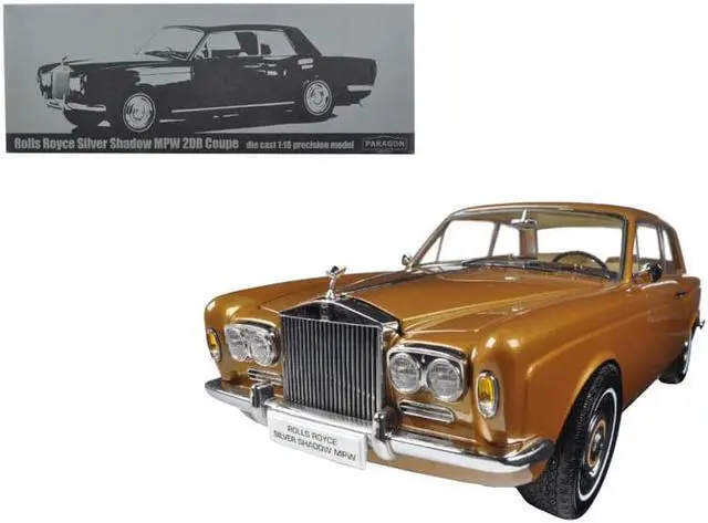 Alt view image 3 of 7 - 1968 Rolls Royce Silver Shadow Bronze 1/18 Diecast Model Car by Paragon