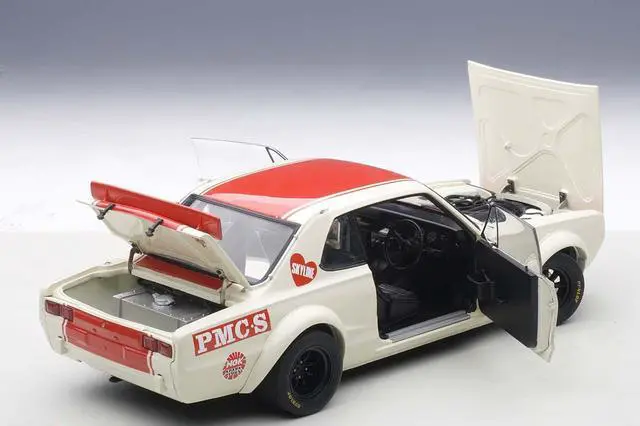 Alt view image 3 of 4 - Nissan Skyline GT-R (KPGC10) Racing 1971 Kunimitsu Takahashi #6 Japan GP Winner 1/18 Diecast Model Car by Autoart
