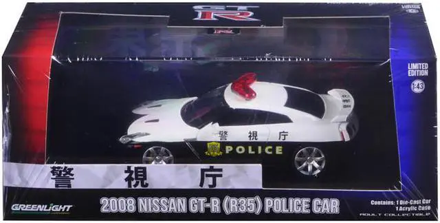 Main image of 2015 Nissan GT-R (R35) Police Car 1/43 Diecast Model Car by Greenlight
