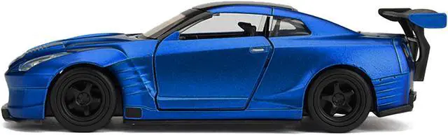 Alt view image 6 of 6 - Brian's 2009 Nissan GTR R35 Blue Ben Sopra "Fast & Furious" Movie 1/32 Diecast Model Car  by Jada
