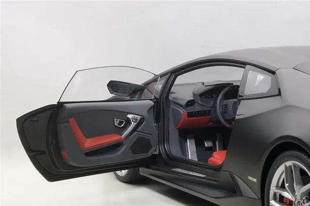 Alt view image 2 of 4 - Lamborghini Huracan LP610-4 Nero Nemesis / Matt Black 1/12 Model Car by Autoart