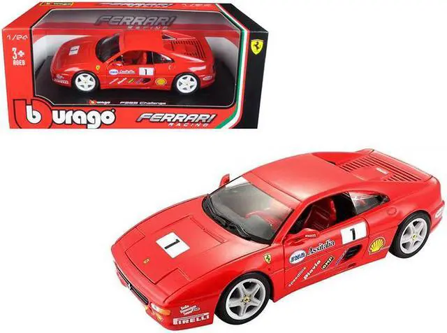 Main image of Ferrari F355 Challenge Red 1/24 Diecast Model Car by Bburago