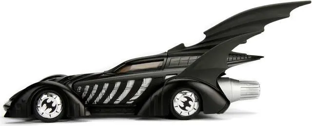 Alt view image 8 of 10 - 1995 Batman Forever Batmobile with Diecast Batman Figure 1/24 Diecast Model Car by Jada