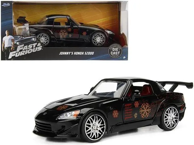 Alt view image 2 of 6 - Johnny's 2001 Honda S2000 Black "Fast & Furious" Movie 1/24 Diecast Model Car by Jada