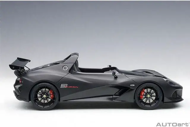 Alt view image 3 of 7 - Lotus 3-Eleven Matt Black with Gloss Black Accents 1/18 Model Car by Autoart