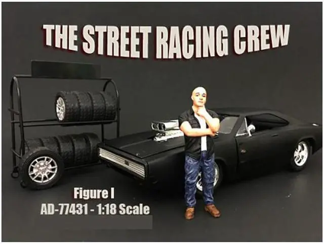 Main image of Street Racing Crew Figurine I Accessory for 1/18 Scale Models by American Diorama