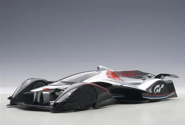 Main image of Red Bull X2014 Fan Car Sebastian Vettel Hyper Silver 1/18 Model Car by Autoart