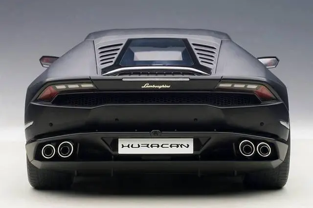 Alt view image 4 of 4 - Lamborghini Huracan LP610-4 Nero Nemesis / Matt Black 1/12 Model Car by Autoart